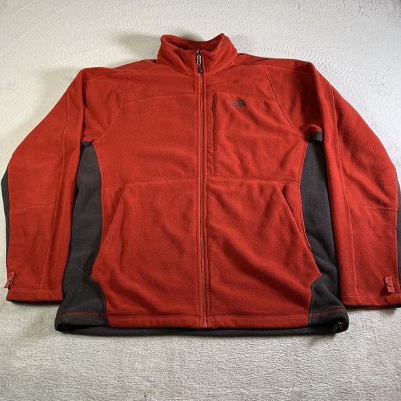 The North Face Other - The North Face Jacket Mens Large Red Fleece Full Zip Interchange Hiking Coat